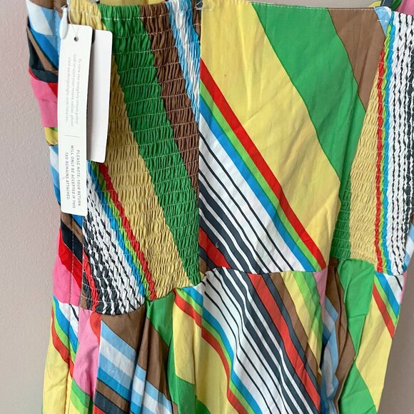 NWT! SWF Fitted Balloon Cotton Mini Dress - La Fiesta Multicolor - Bubble Hem 🔮 - Picture 7 of 9